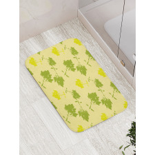 Ornamental Sycamore Leaves Bath Mat