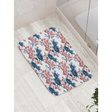 Watercolor Flowers in Bloom Bath Mat