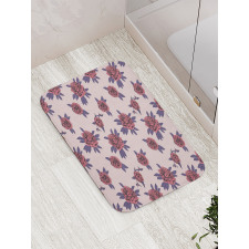 Grown Peony Flowers Bloom Bath Mat