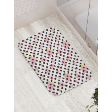 Seeds and Watermelon Slices Bath Mat