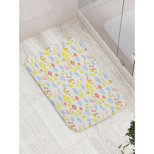 Wild Meadow Botany Flora Art Bath Mat