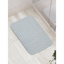 Soft Flora on Polka Dots Bath Mat