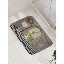 Fairytale Motif Bath Mat