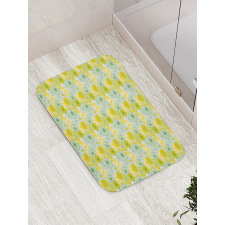 Botany Art Floral Cartoon Bath Mat