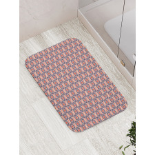 Floral Graphic Lattice Bath Mat