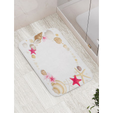 Seashells Flower Star Bath Mat