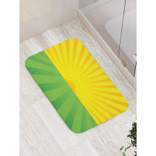 Simplistic Summer Sunrise Bath Mat