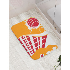 Summer Tones Lady Player Bath Mat