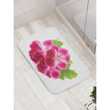 Single Flower Close Up Bath Mat