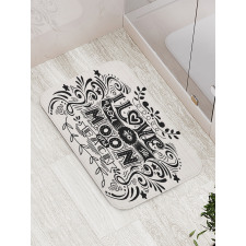 Stars Botany Ornaments Art Bath Mat