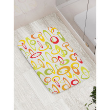 Citrus Tone Ovals Bath Mat