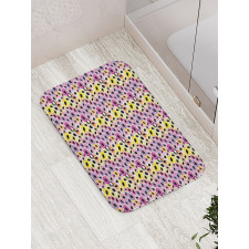 Brush Stroke Oval Bath Mat