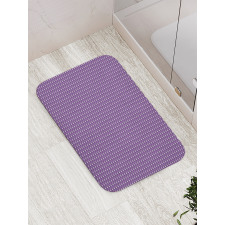 Diagonal Violet Bath Mat