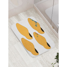 Traditional Wooden Shoes Art Bath Mat