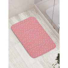 Cartoon Style Farm Animals Bath Mat