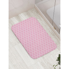 Monochrome Fruit Drawings Bath Mat