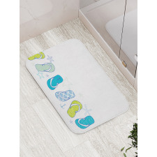 Summer Flip Flops Bath Mat