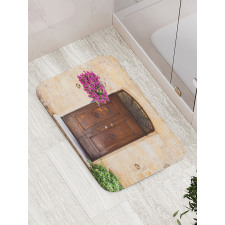 Rusty Wood Door Italian Bath Mat