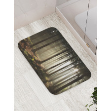 Morning Forest Scenery Bath Mat