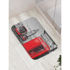 London Retro Phone Booth Bath Mat