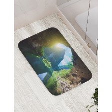 Mountain Sky Scenery Bath Mat