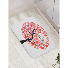 Nature Flirting Birds Bath Mat