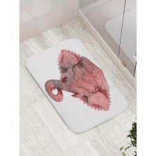 Asian Culture Symbol Bath Mat