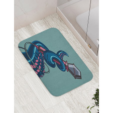 Tentacle with a Microphone Bath Mat