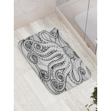 Style Mandala Motif Bath Mat