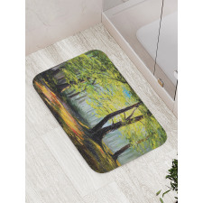 Fall Forest Landscape Bath Mat