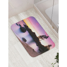 Sandy Beach by River Bath Mat