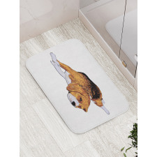 Before Falling Asleep Dog Bath Mat