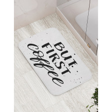 Typography Spots Bath Mat