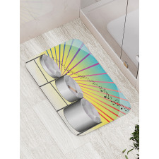 Abstract Geometric Equipment Bath Mat