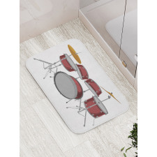 Picture of a Drum Kit Scene Bath Mat