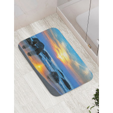 Sandy Peaceful Beach Bath Mat