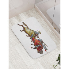 Middle Age Knights Bath Mat