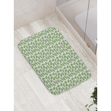 Spots and Island Leaves Flora Bath Mat