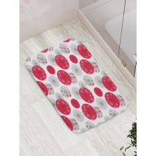 Japanese Art Circular Art Bath Mat