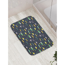 Fish Swimming Bubbles Bath Mat