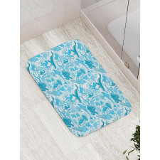 Underwater Aquatic Creature Bath Mat