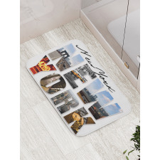 New York Collage Bath Mat