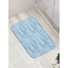 Stained Glass Seascape Bath Mat