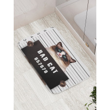 Jail Kitty Under Arrest Bath Mat