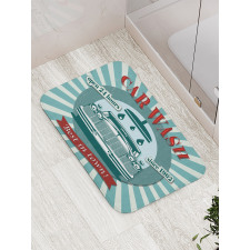 Car Wash Sign Commercial Bath Mat