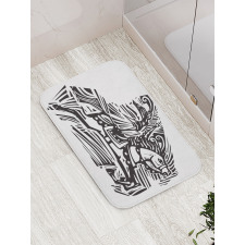 Performer Riding a Horse Bath Mat