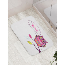 Ornate Animal on Branch Bath Mat