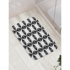 Monochrome Abstract Items Bath Mat