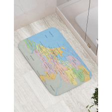 Map of Surrounded Regions Bath Mat