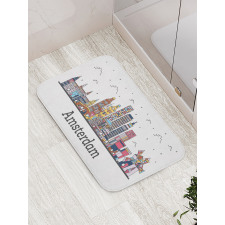 Netherlands Cityscape Bath Mat